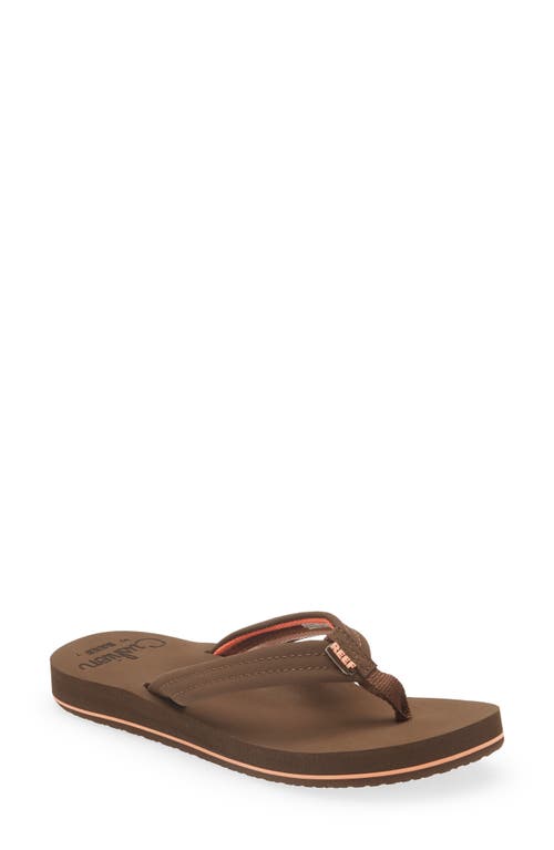 Reef Cushion Breeze Flip Flop Chocolate at Nordstrom,