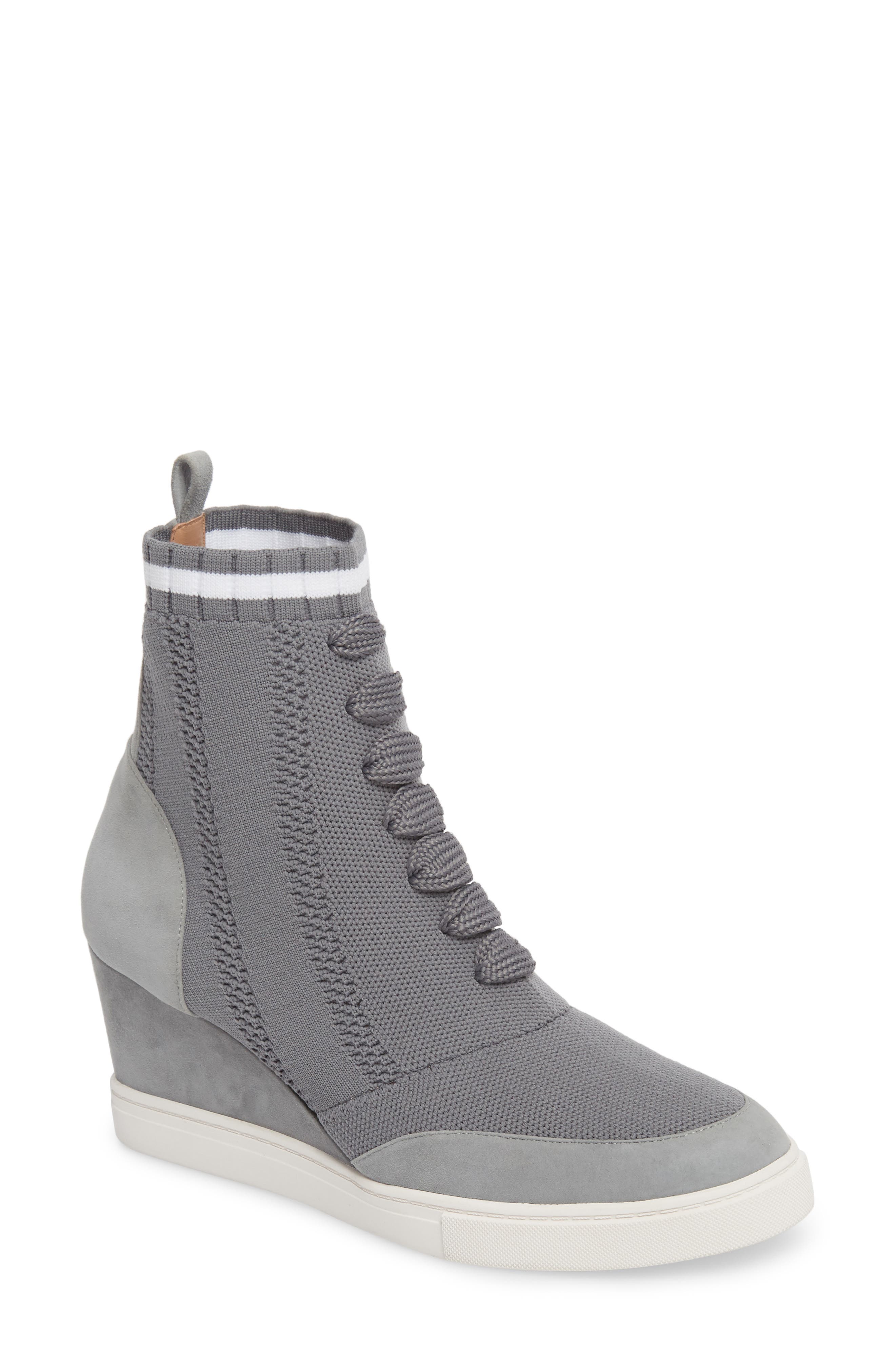 Linea Paolo Fabiana Wedge Sneaker, Grey