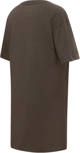 Houston Astros Pro Standard Women's Neutral T-Shirt Dress - Brown