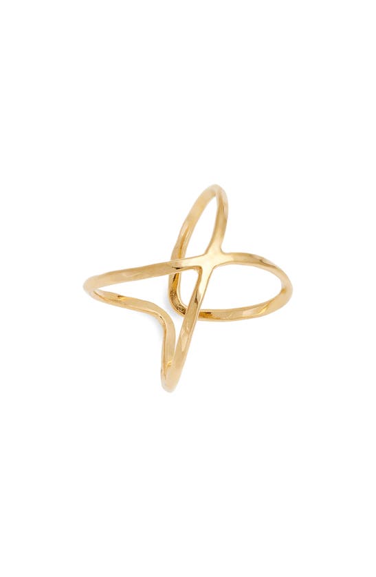 Shop Ki-ele Emerson Infinity Ring In Gold