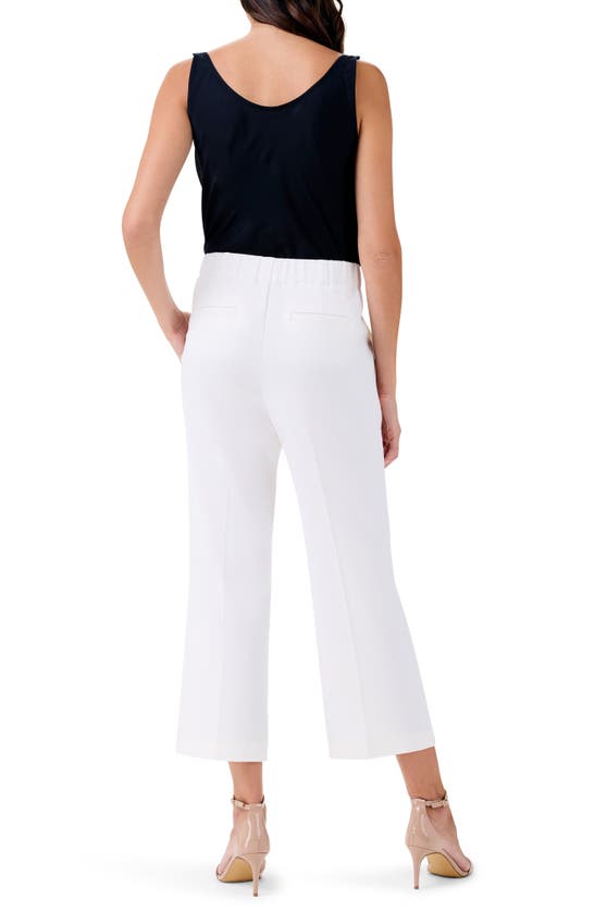 Shop Nic + Zoe Nic+zoe Wide Leg Crop Pants In Classic Cream