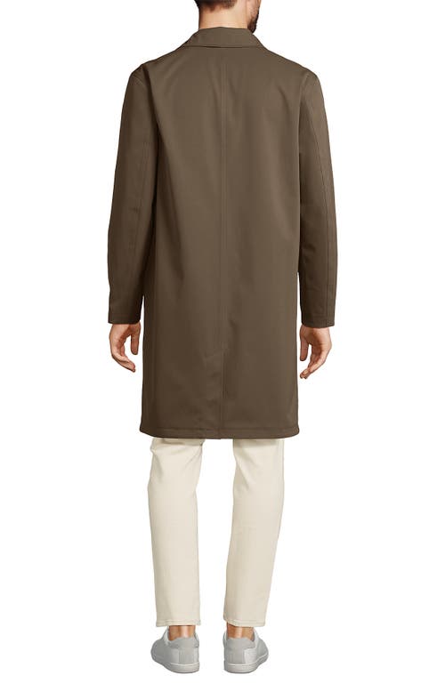 Shop Lands' End Waterproof Mac Raincoat In Vintage Taupe