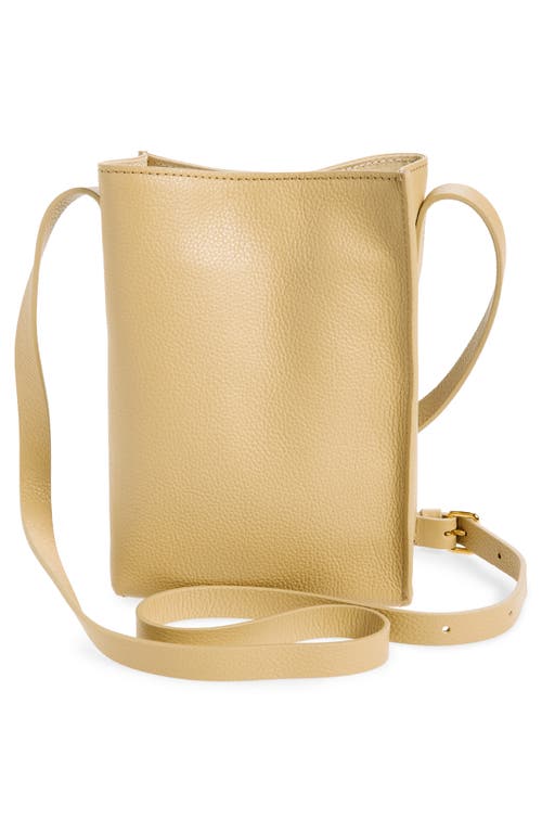 Marni Small Museo Leather Crossbody Bag In Tan