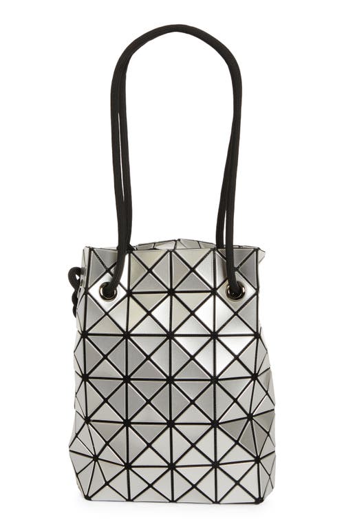 Shop Bao Bao Issey Miyake Wring Glossy Drawstring Bag In Silver