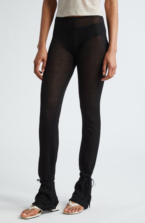Paloma Wool Foggo Fitted Knit Pants Black at Nordstrom,