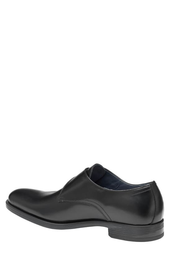 Johnston & Murphy Collection Flynch Monk Strap Loafer In Black Italian Calfskin