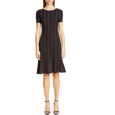 St. John Collection Ottoman Sweater Dress, (similar to 1) - Burgundy