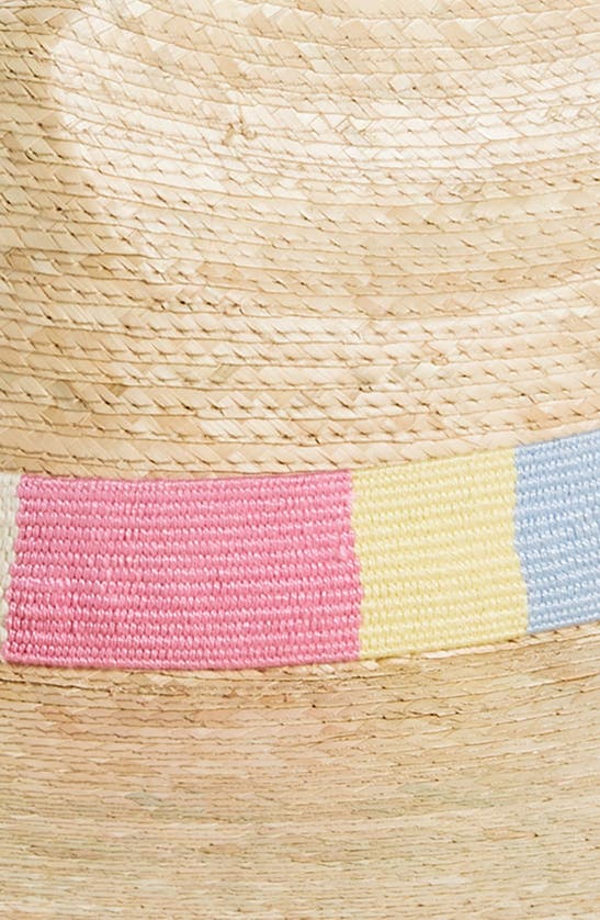 Sunshine Tienda Berta Palm Straw Hat In Pastel