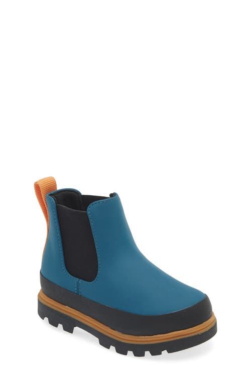 Shop Native Shoes Kids' Kensington Water Resistant Chelsea Boot In Blue/black/orange