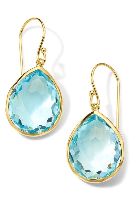 Ippolita Medium Rock Candy Teardrop Earrings in Blue/Gold at Nordstrom