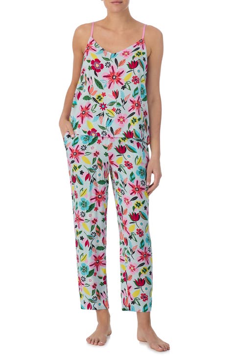 print crop pajamas