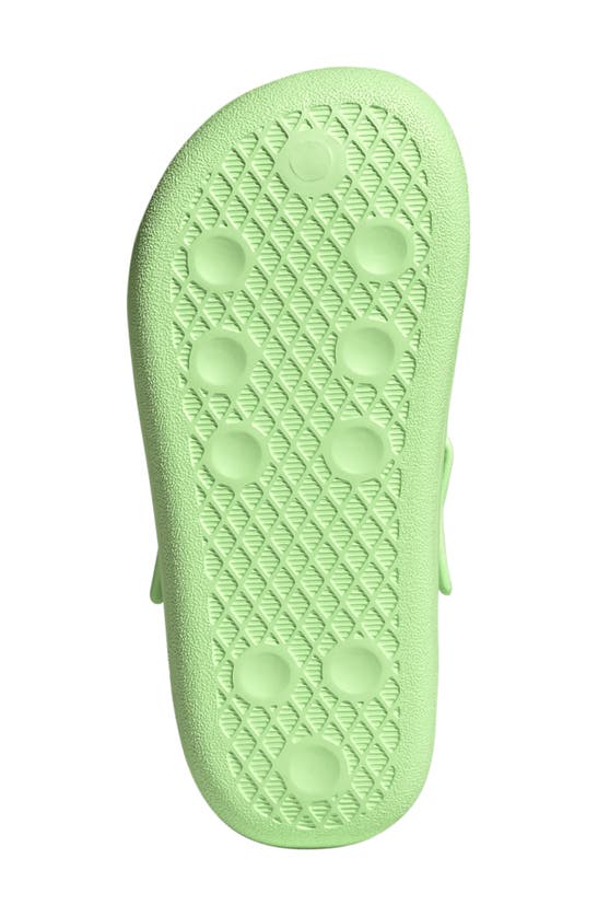 Shop Adidas Originals Kids' Adifoam Adilette Slide Sandal In Green Spark
