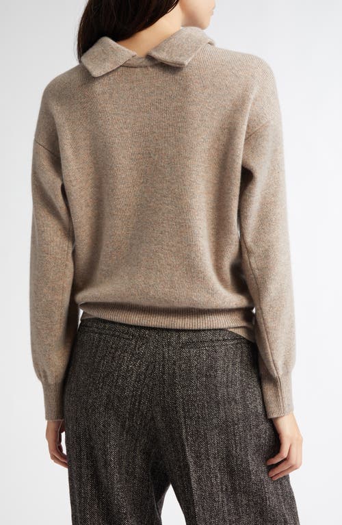 Shop Johnstons Of Elgin Milano Stitch Reversible Cashmere Sweater In Ash