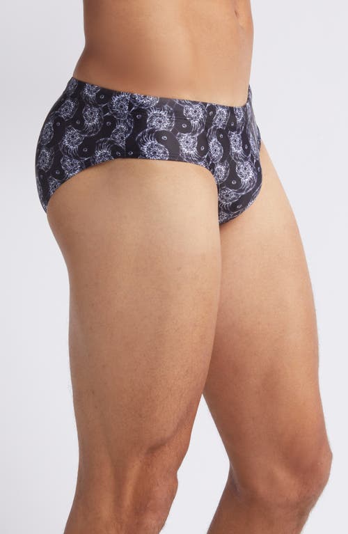 Shop Boardies Yin & Yang Swim Briefs In Black/white