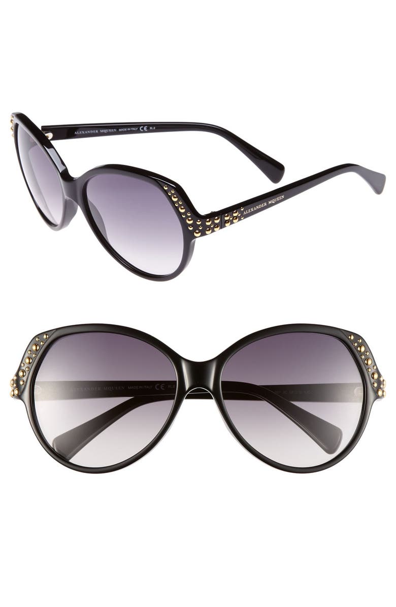 Alexander McQueen 58mm Studded Sunglasses | Nordstrom