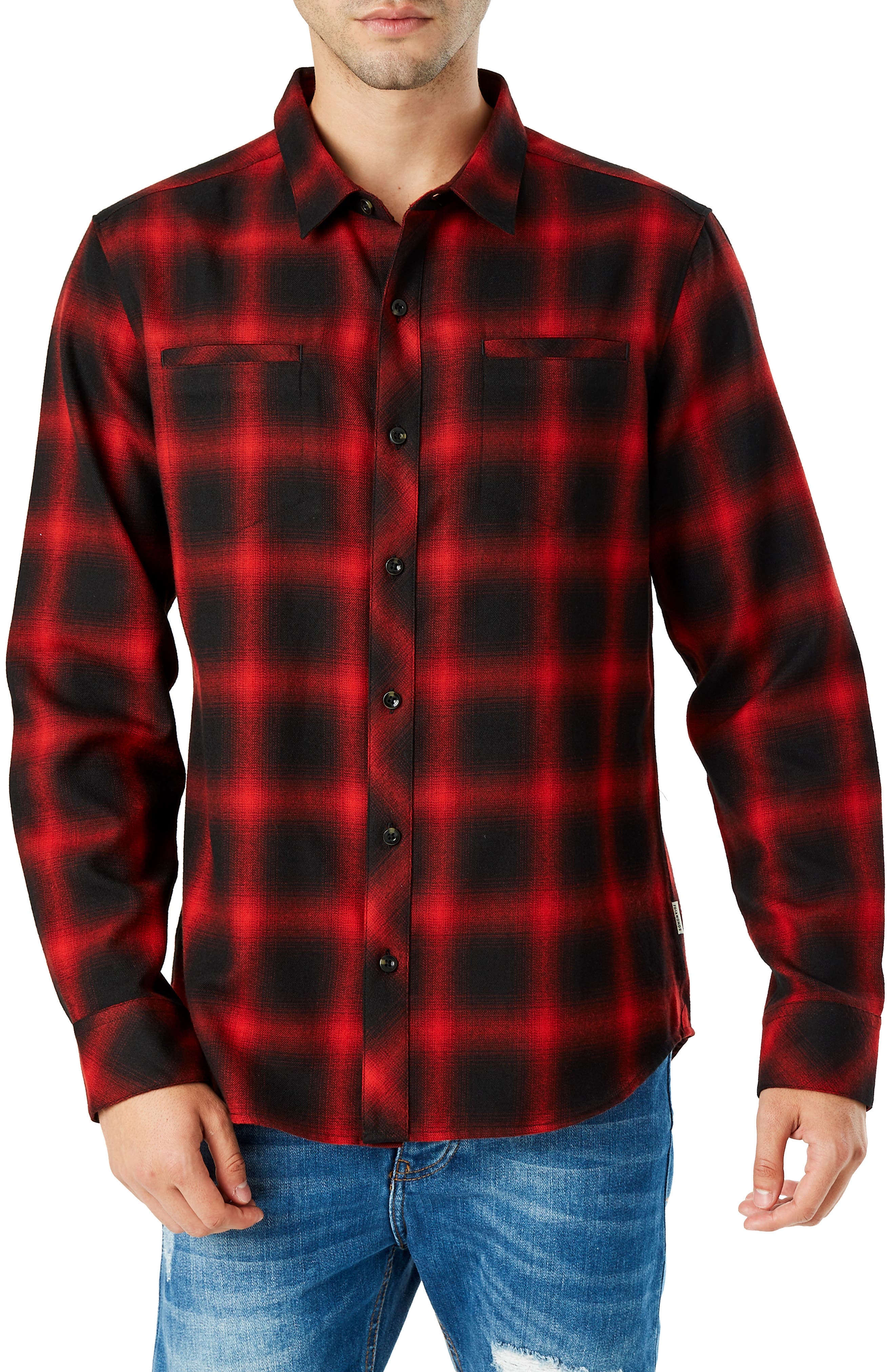 slim fit flannel