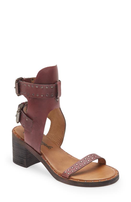 Free People Happiness Block Heel Sandal In Cowboy Brown