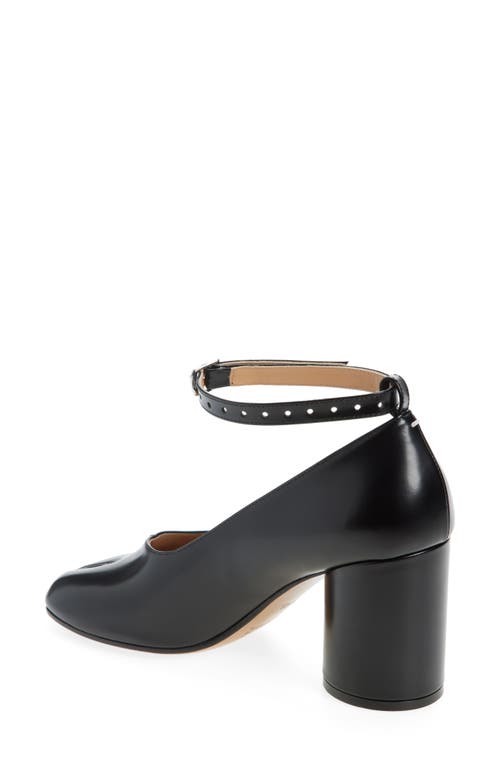 Maison Margiela Tabi Block-heel Ankle-strap Pumps In Black