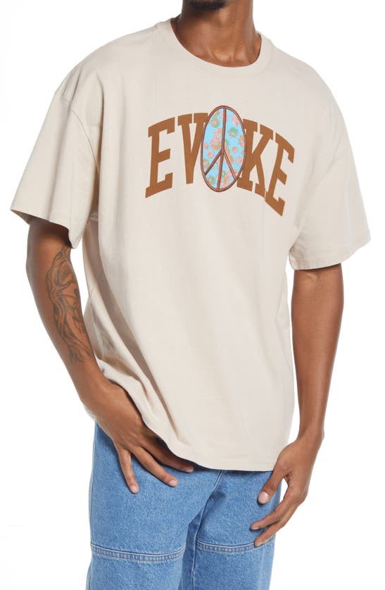 Bdg Urban Outfitters Evoke Cotton Graphic Tee In Camel