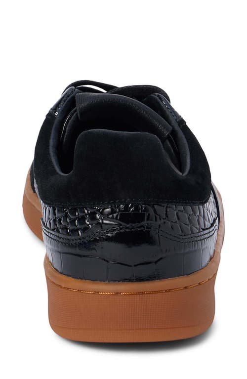 Matisse Quincy Sneaker In Black Croc