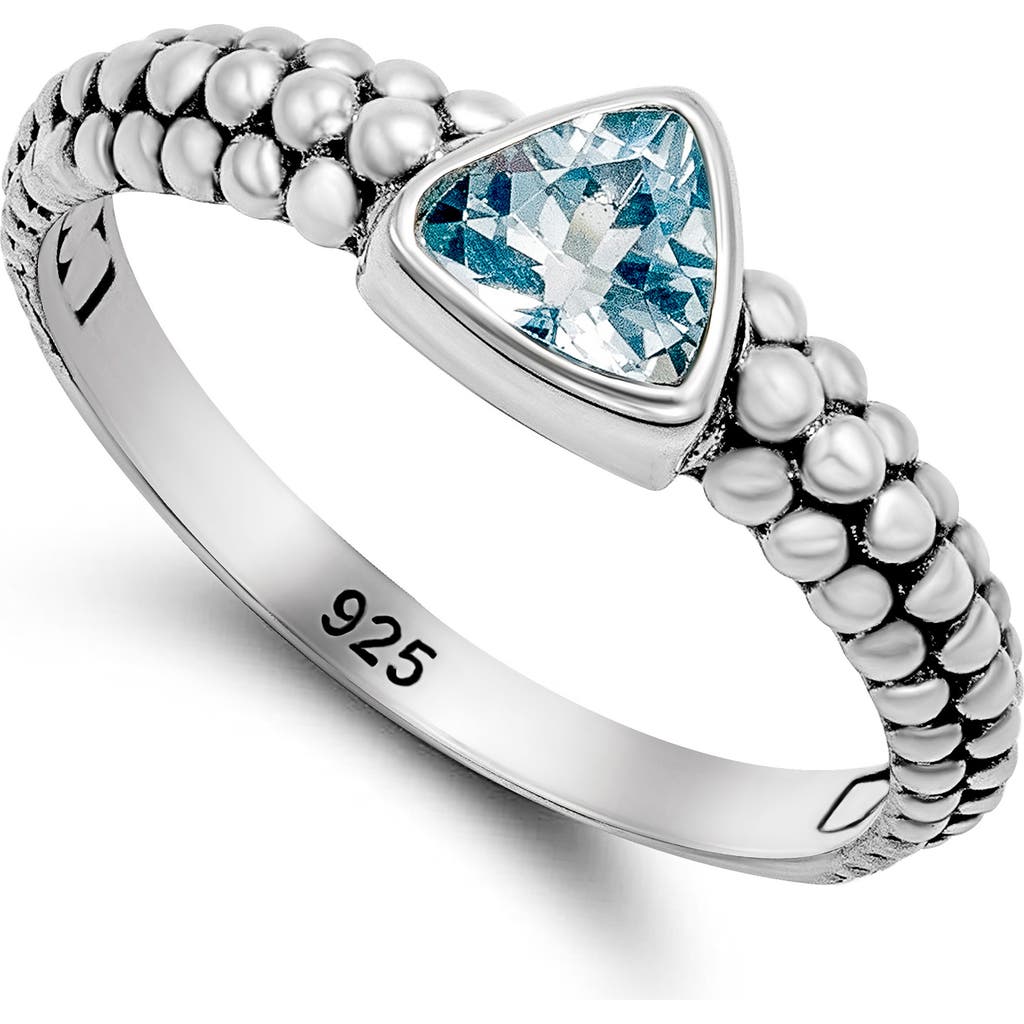 Samuel B. Stone Trillion Ring In Blue