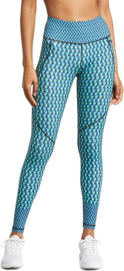 Lululemon Athletica Leopard Print Multi Color Blue Leggings Size 6 - 55%  off