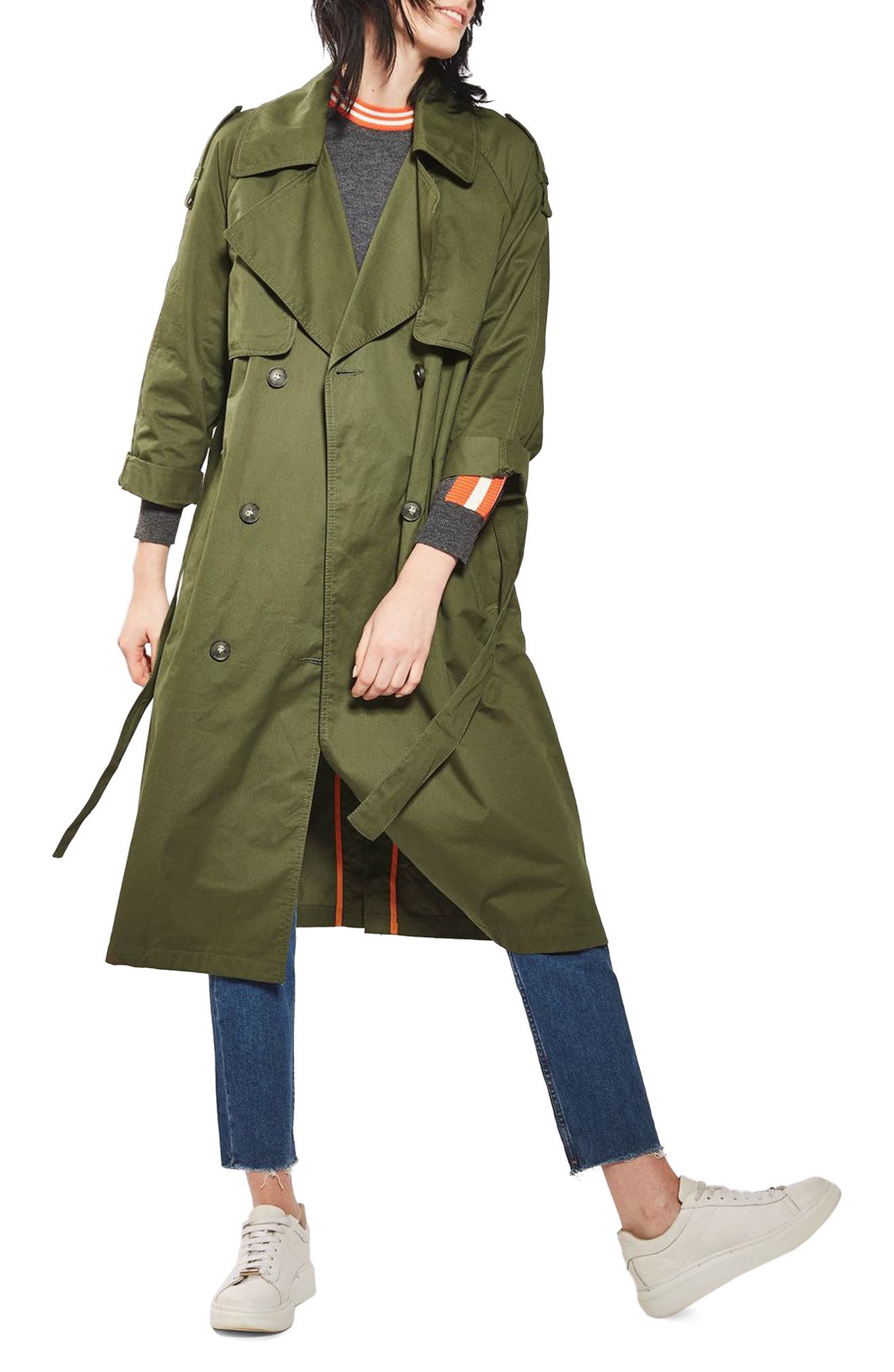 Embroidered Trench Coat Nordstrom