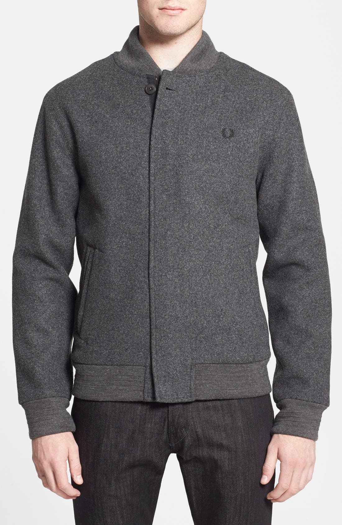 fred perry wool jacket