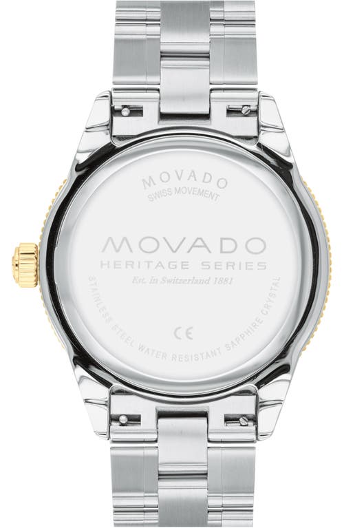 Shop Movado Heritage Bracelet Watch, 43mm In Gold/green/silver