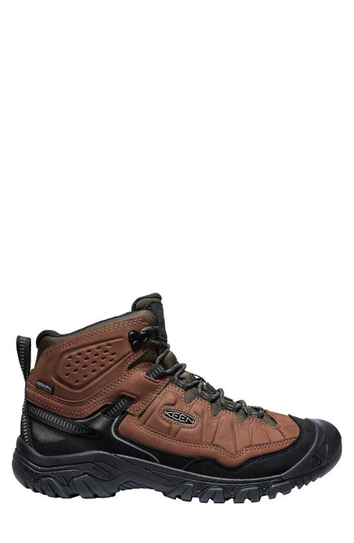 Keen Targhee Iv Waterproof Mid Hiking Shoe In Bison/black