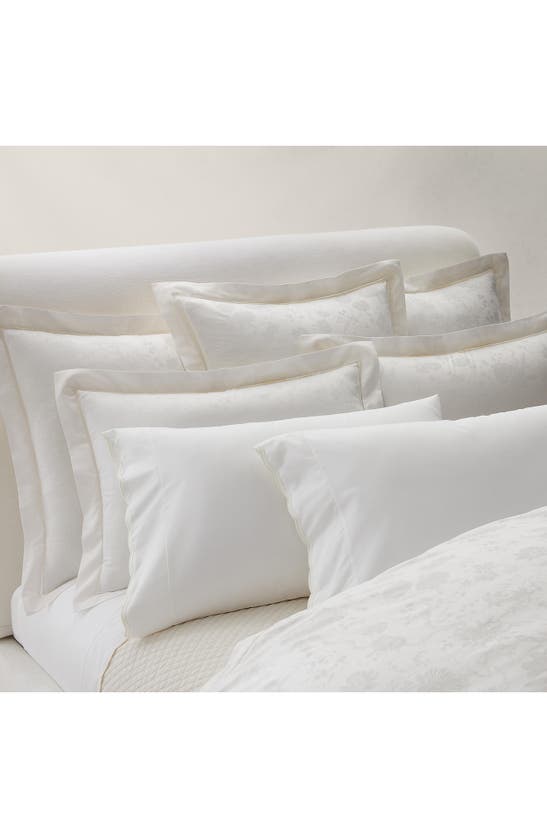 Polo Ralph Lauren Bethany Floral Jacquard Pillow Sham In Parchment