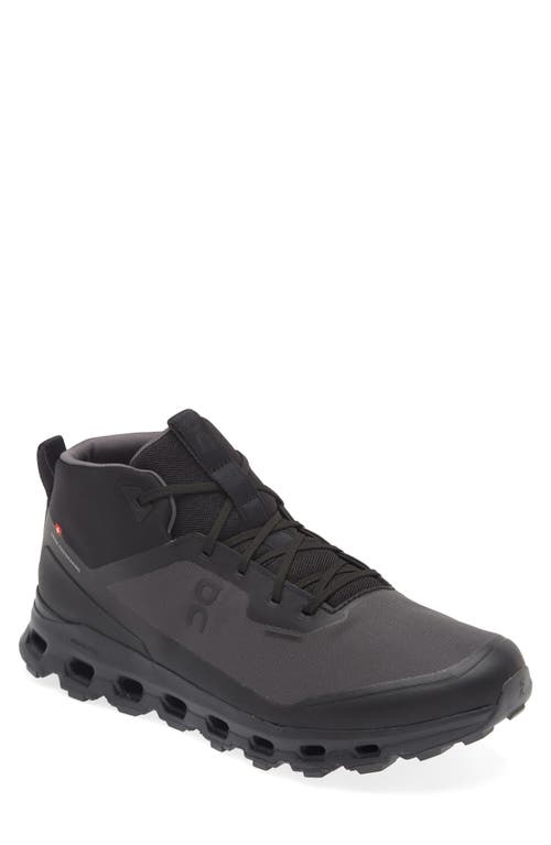 On Cloudroam Waterproof Trail Running Shoe In Black/eclipse