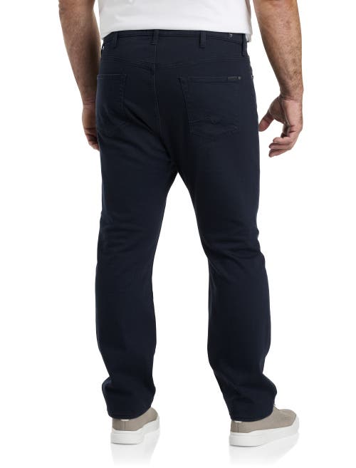 Shop 7 For All Mankind Straight-fit Jeans In Navy