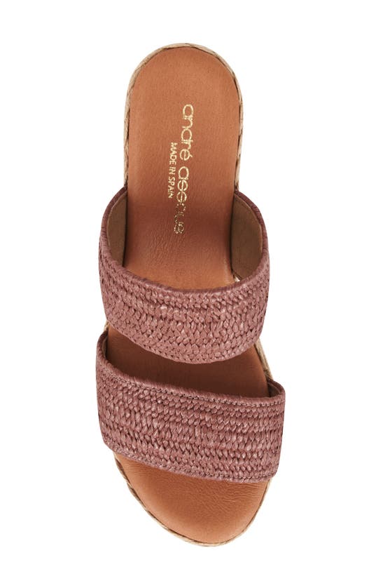 Shop Andre Assous Nori Espadrille Wedge Sandal In Chocolate
