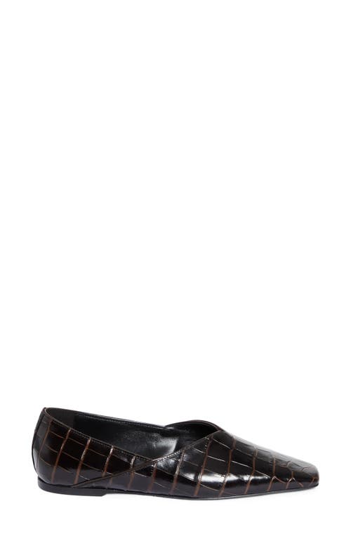 Shop Totême Toteme Everyday Flat In Dark Brown