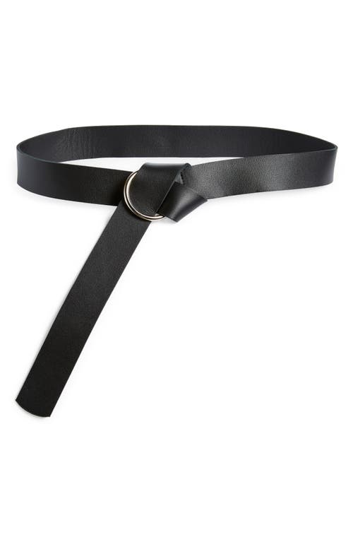 Pia Leather Belt in Black