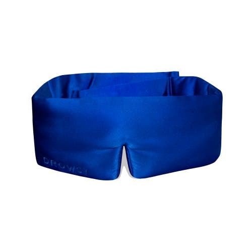Drowsy Sleep Co . Silk Sleep Mask In Royal Blue