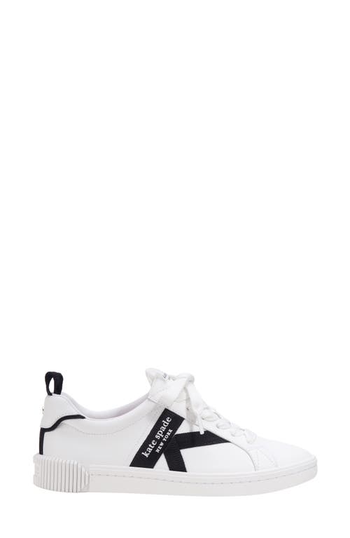 Shop Kate Spade New York Signature Sneaker In True White/black