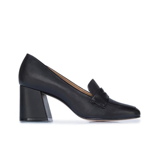 Shop Bernardo Footwear Nessa Block Heel Loafer In Black