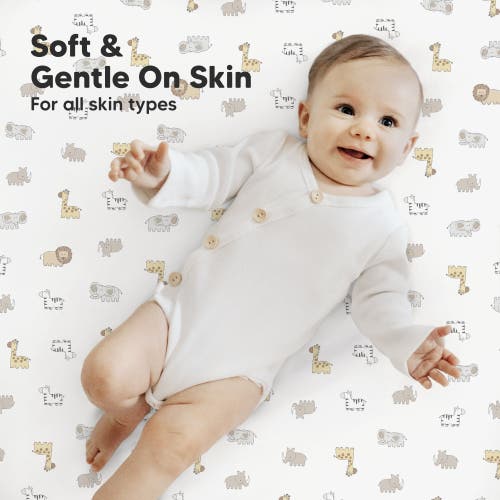 Keababies Soothe Fitted Mini Crib Sheet In Keasafari
