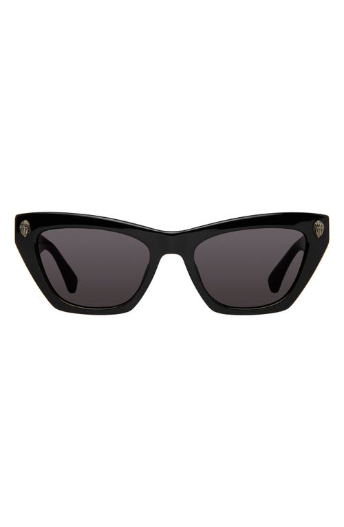 Kurt Geiger London 51mm Cat Eye Sunglasses in Z/dnublack/Gray at Nordstrom
