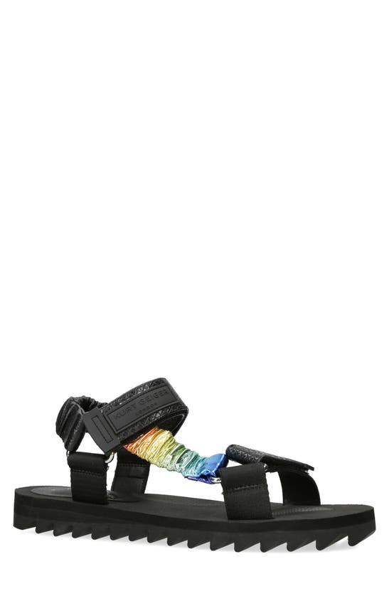 Kurt Geiger Orion Sport Sandal In Charcoal