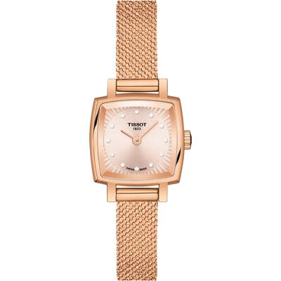 Tissot Lovely Square Diamond Bracelet Watch, 20Mm