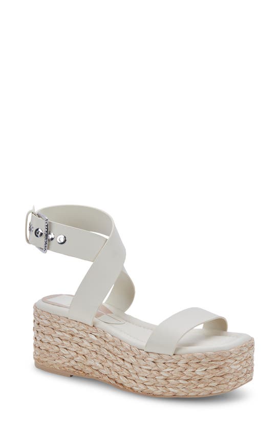 Dolce Vita Women's Cannes Espadrille Platform Wedge Sandals Women's Shoes In Ivory