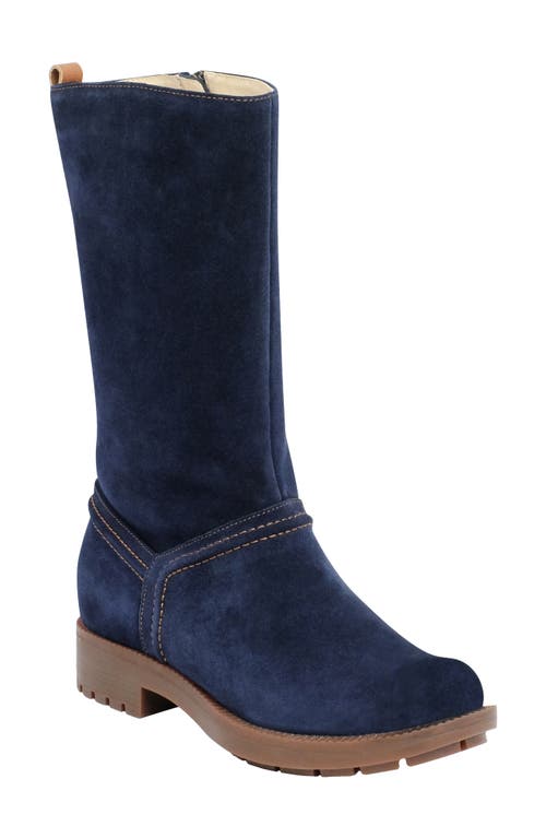 Kelso Orthotic Mid Calf Boot in Dark Navy