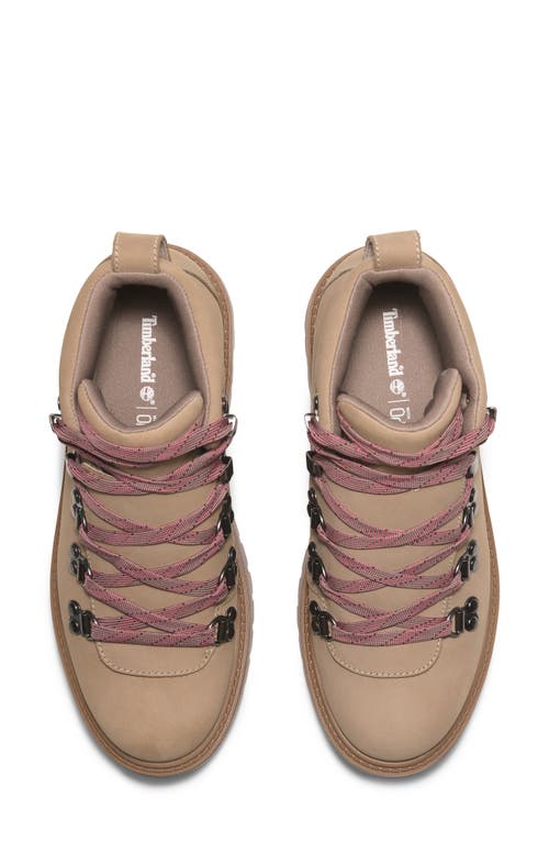 Timberland Stone Street Platform Boot In Medium Beige Nubuck
