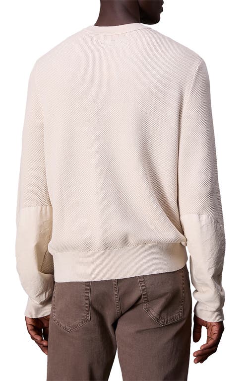 Shop Rag & Bone Dexter Washed Crewneck Sweater In Ivory