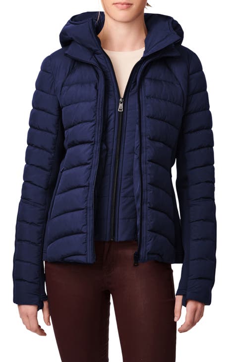 Women's Blue Puffer Jackets & Down Coats