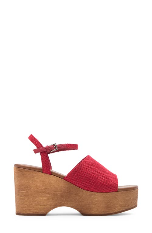 Shop Jeffrey Campbell On Deck Platform Sandal In Red