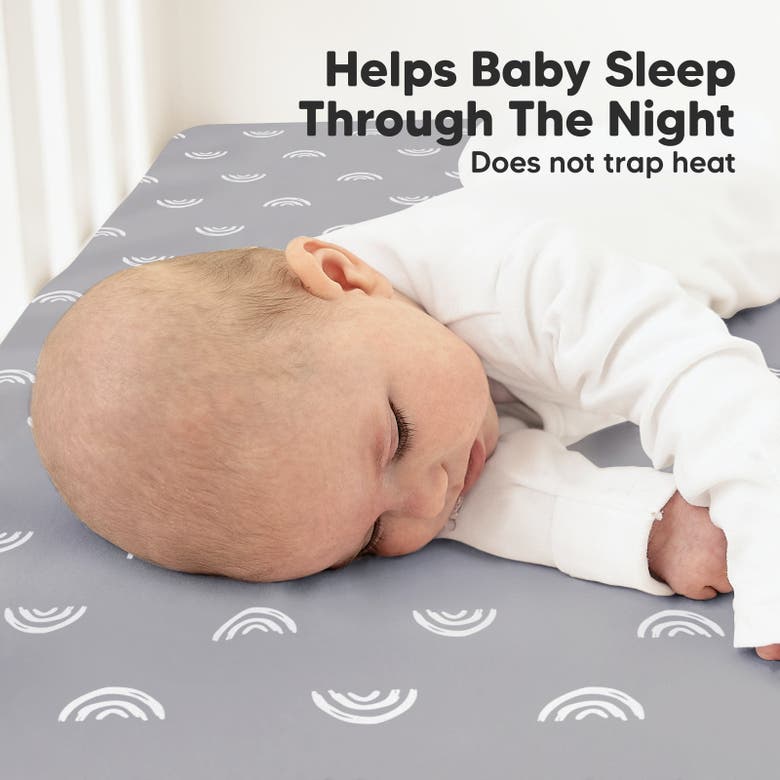 Keababies Soothe Fitted Crib Sheet In Rainbow
